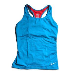 Nike Pro Sky Blue Women's Racer-Back Tank Top M